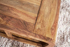 Wooden Coffee Table – Modern Solid-Style Center Table with Open Storage