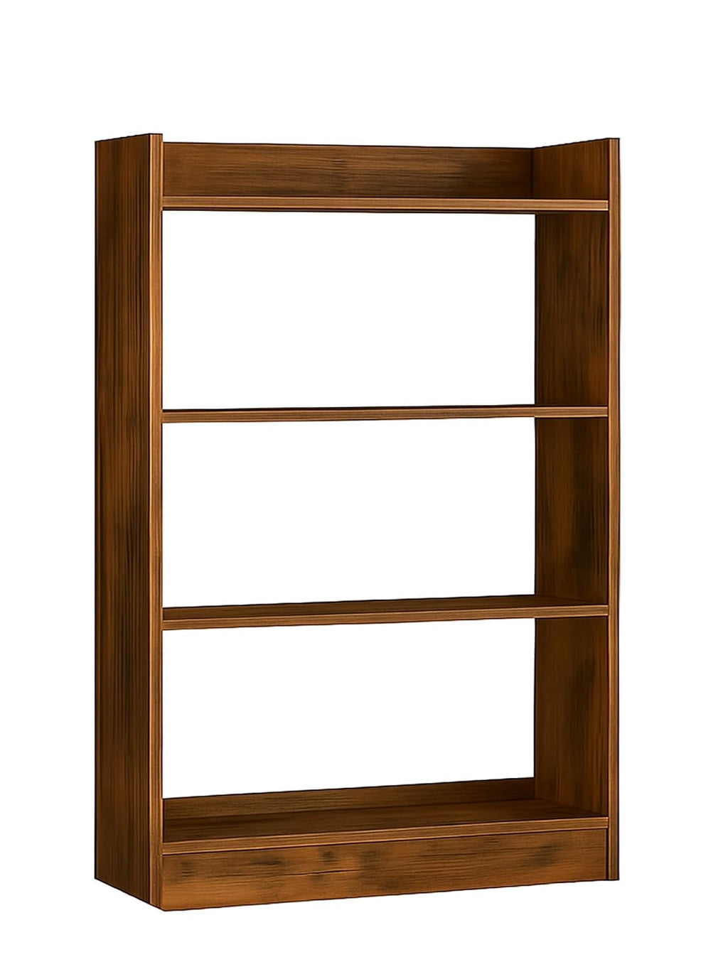 Modern Wooden Bookshelf – 4-Tier Open Storage & Display Shelf