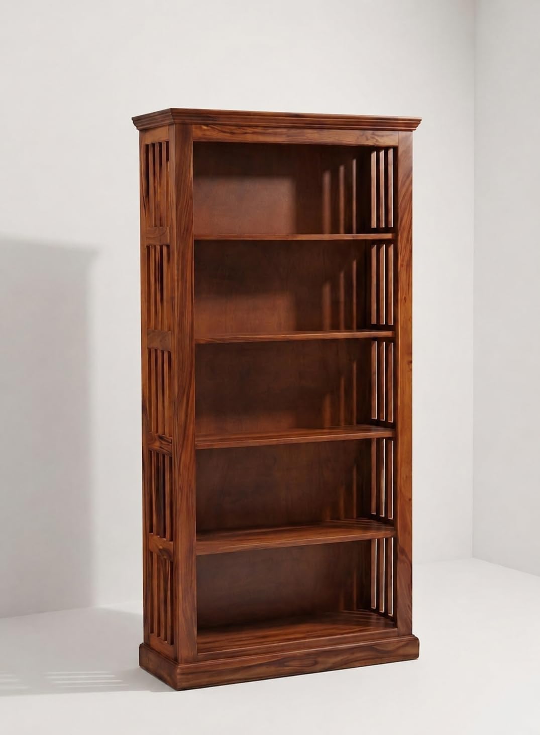 Classic Wooden Bookshelf – 5-Tier Open Display & Storage Shelf
