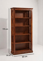 Classic Wooden Bookshelf – 5-Tier Open Display & Storage Shelf