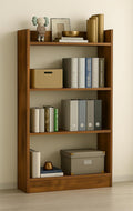 Modern Wooden Bookshelf – 4-Tier Open Storage & Display Shelf