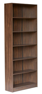 Tall Wooden Bookshelf – 6-Tier Open Storage & Display Shelf