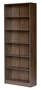 Tall Wooden Bookshelf – 6-Tier Open Storage & Display Shelf