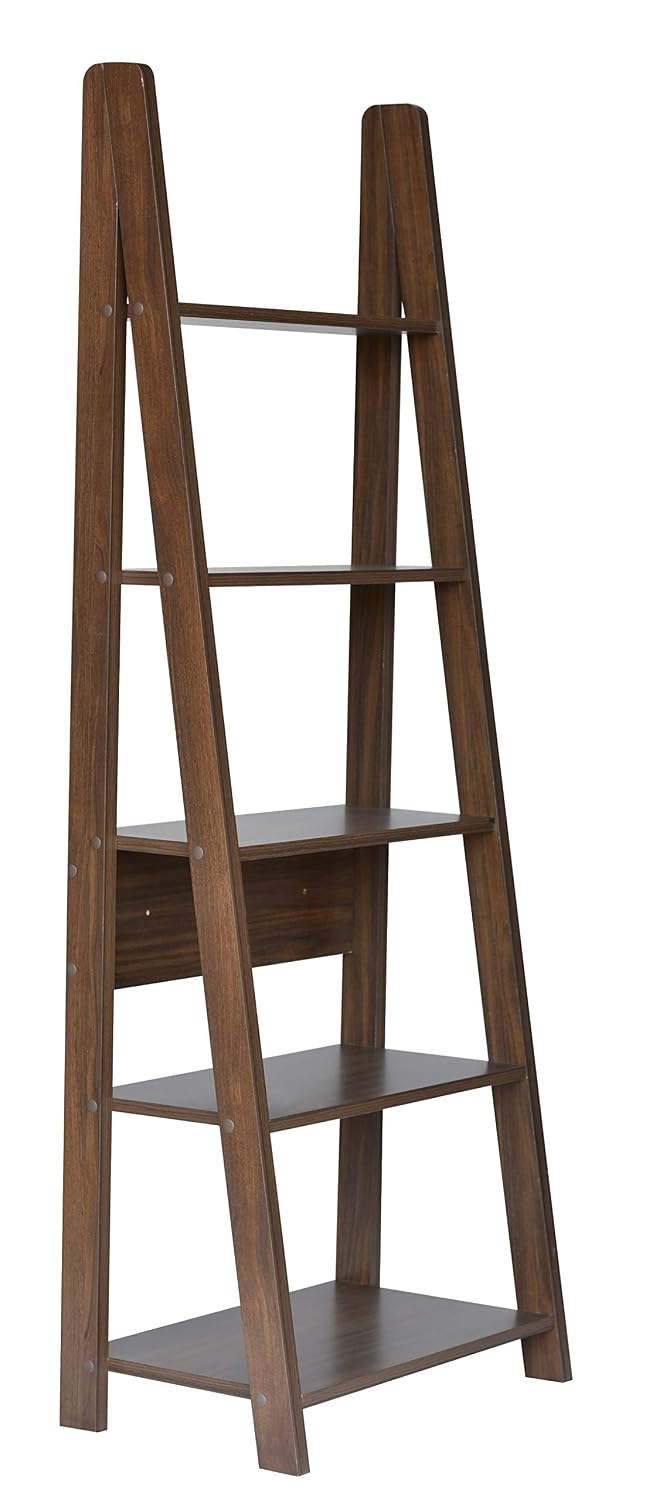 A-Frame Wooden Bookshelf – Ladder Style Open Display & Storage Shelf