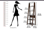 A-Frame Wooden Bookshelf – Ladder Style Open Display & Storage Shelf