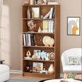 Modern Wooden Bookshelf – 5-Tier Open Display & Storage Shelf