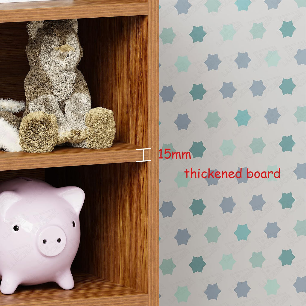 Wooden Kids Bookcase & Toy Storage Organizer – Multi-Compartment Display Shelf