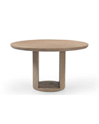Modern Sculptural Solid Wood Dining Table