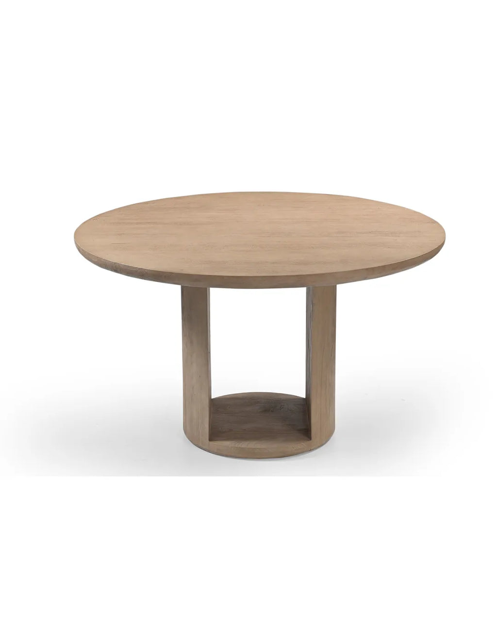 Modern Sculptural Solid Wood Dining Table