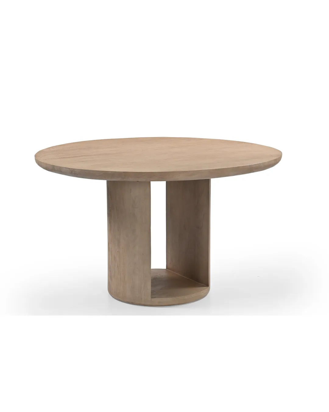 Modern Sculptural Solid Wood Dining Table