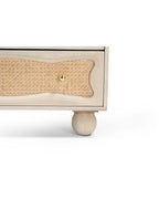 Natural Rattan Wave Front 6-Drawer Chest