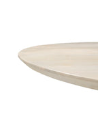 Modern Fluted Round Pedestal Dining Table