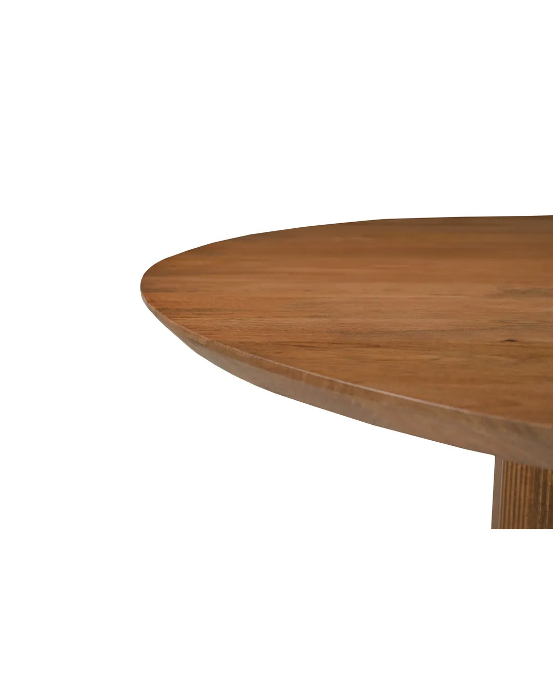 Round Solid Wood Storage Dining Table