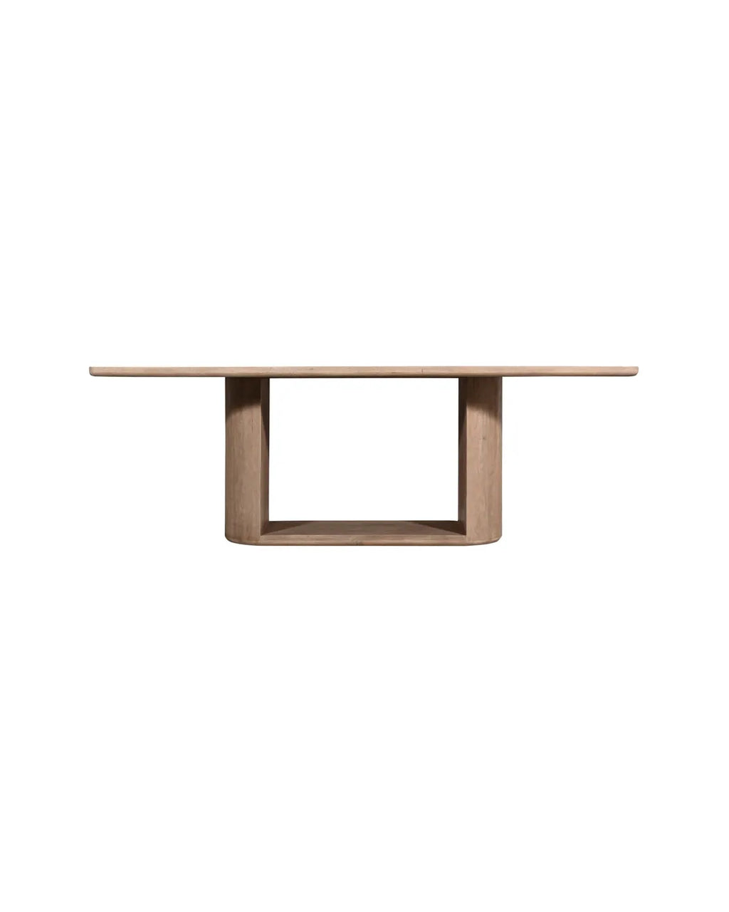 Modern Sculptural Solid Wood Dining Table