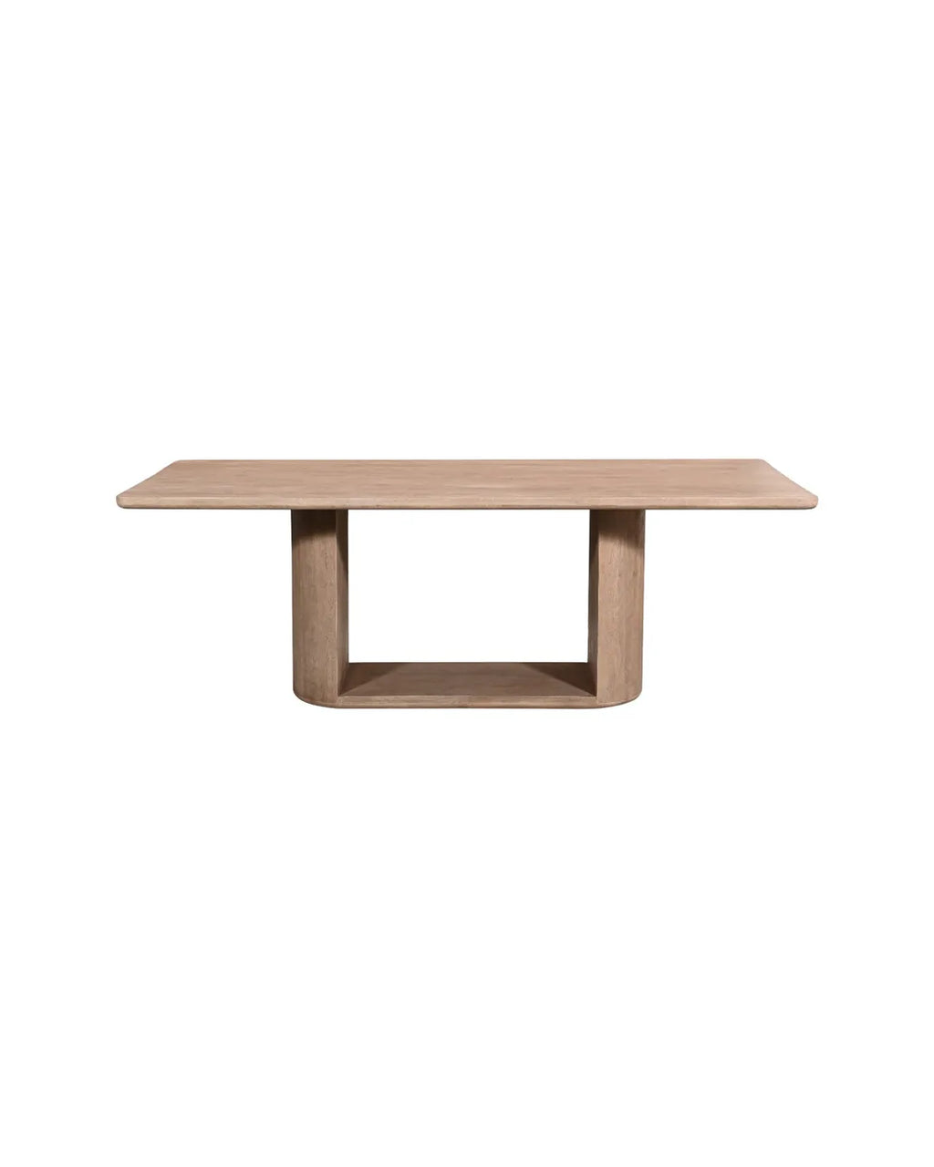 Modern Sculptural Solid Wood Dining Table