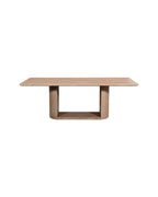 Modern Sculptural Solid Wood Dining Table