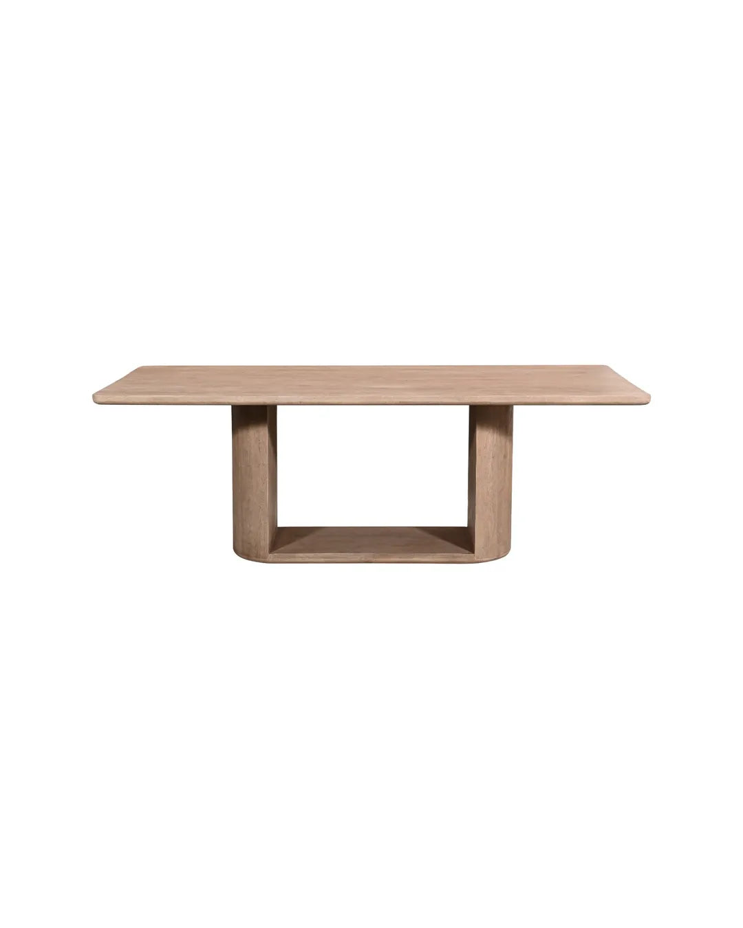 Modern Sculptural Solid Wood Dining Table