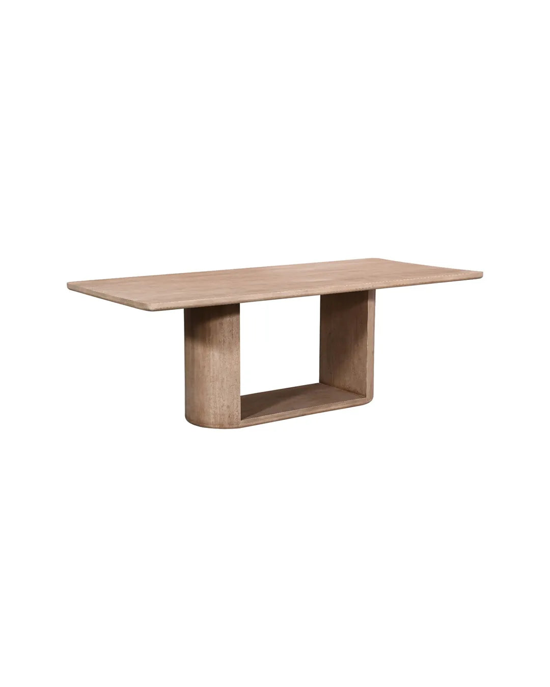 Modern Sculptural Solid Wood Dining Table