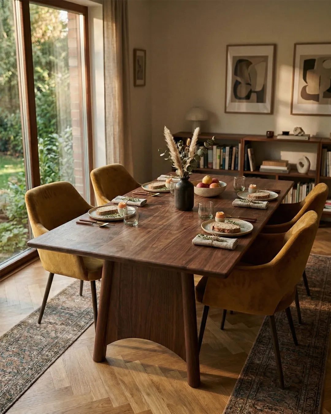 Contemporary Solid Wood Dining Table